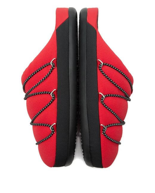 Moon Boot Red Soft Slippers