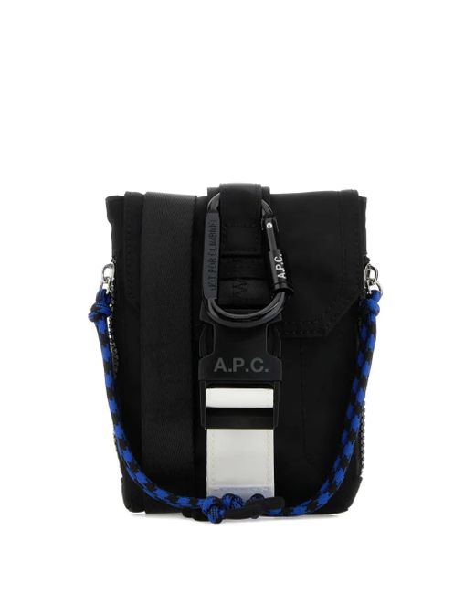 メンズ A.P.C. カラビナストラップ ショルダーバッグ Black