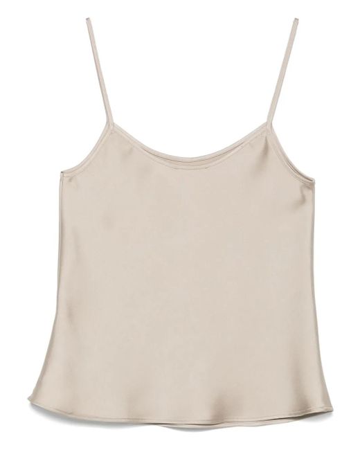 Blanca Vita Natural Satin Tank Top