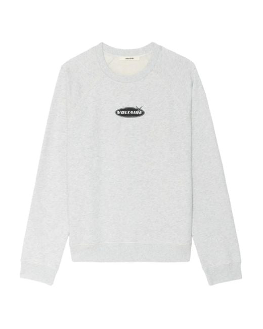 Zadig & Voltaire White Uppy Sweatshirt for men