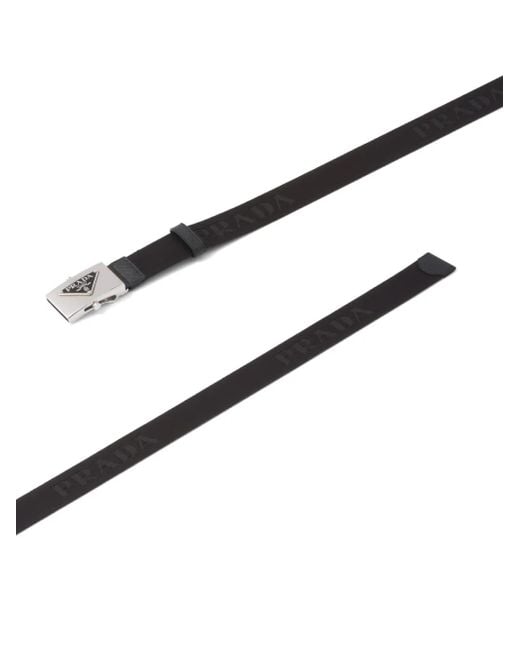 Prada Black Re-Nylon Belt for men