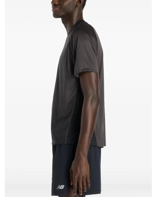 New Balance Black T-Shirt À Col Rond for men