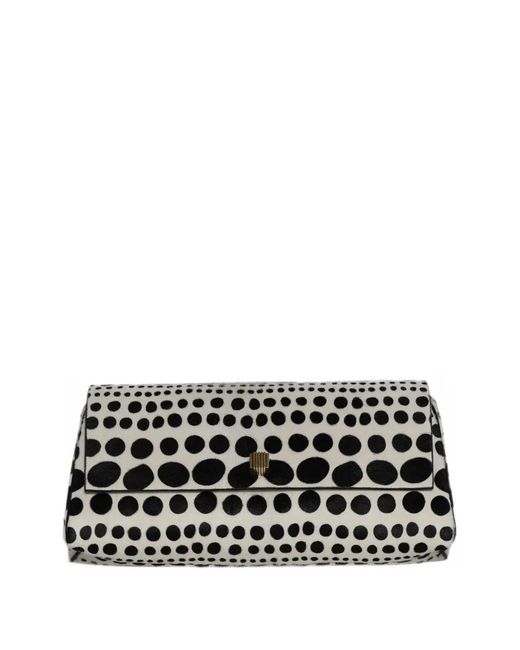 Khaite Black Audrey Polka-Dot Clutch Bag