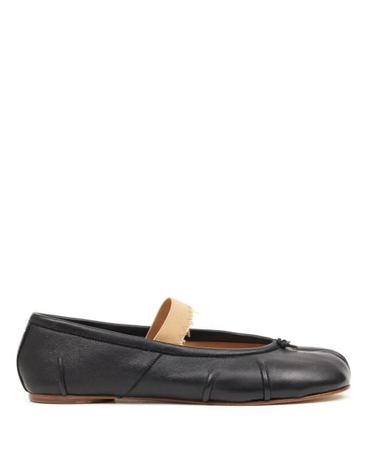 Maison Margiela White Tabi Ballerina Shoes