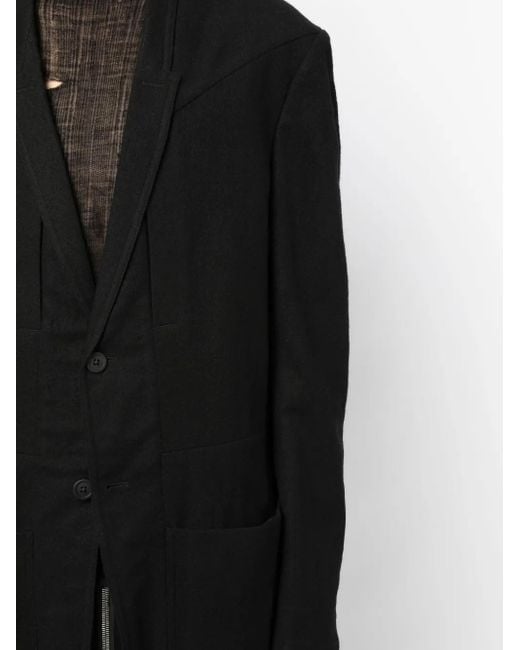 Rick Owens Blazer Met Enkele Rij Knopen in het Black voor heren