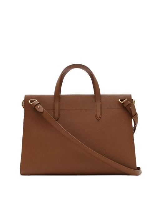 Burberry Brown Medium Cotswolds Check Tote Bag