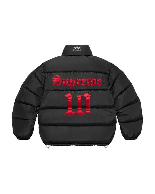 Supreme Black X Umbro Logo-Patch Jacket for men