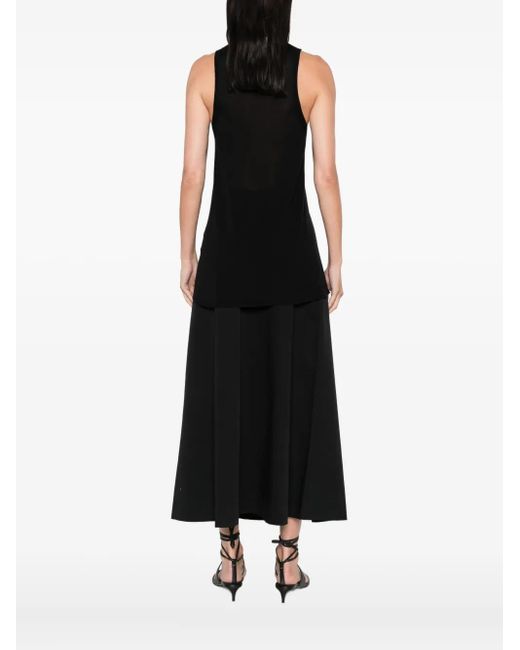 Totême  Black Scoop-Neck Tank Top