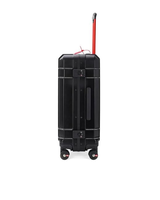 DIESEL Black Medium Embossed-Logo Trolley