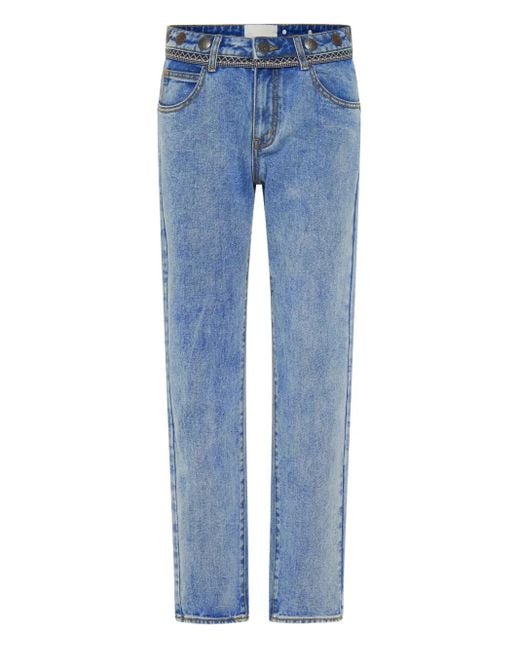 One Teaspoon Blue Truckers Coin-Embellishment Jeans