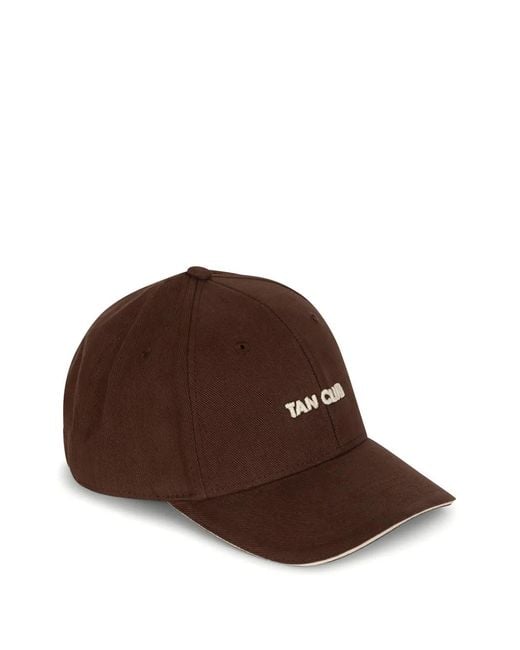 Paramidonna Brown Embroidered-Detail Cap