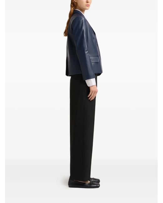 Marni Blue Leather Blazer