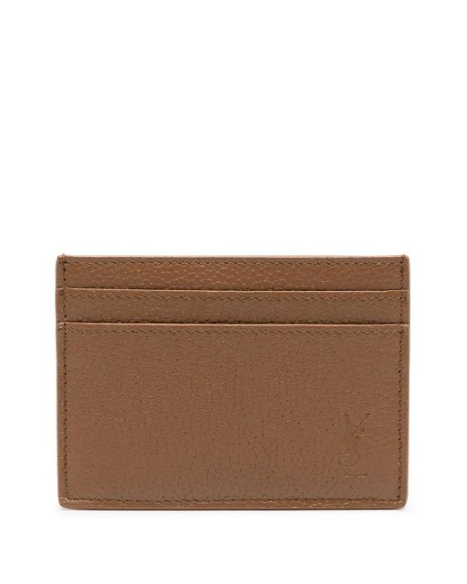Saint Laurent Brown Pcc(172Y) Eb Card Case for men
