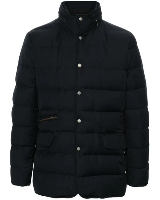 Moorer Black Ilvo Hooded Down Jacket for men