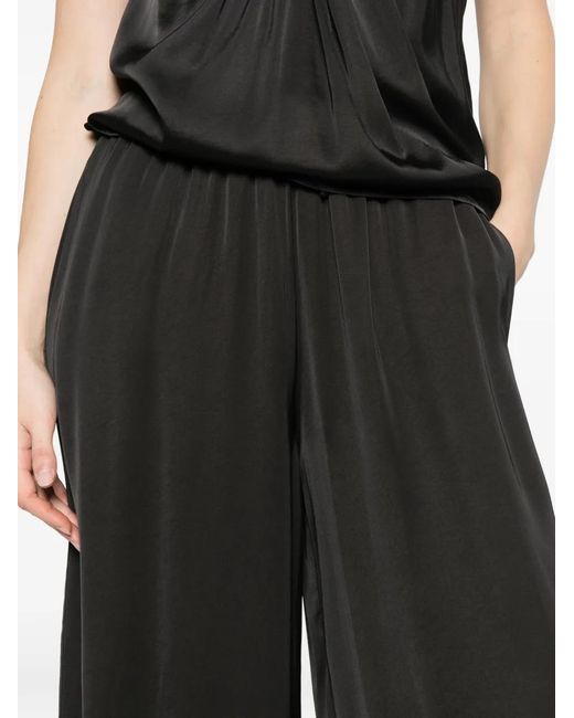 Dixie Black Pantalon Palazzo À Lien De Resserrage
