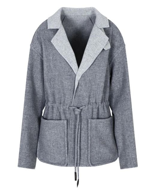 Giorgio Armani Gray Drawstring Jacket