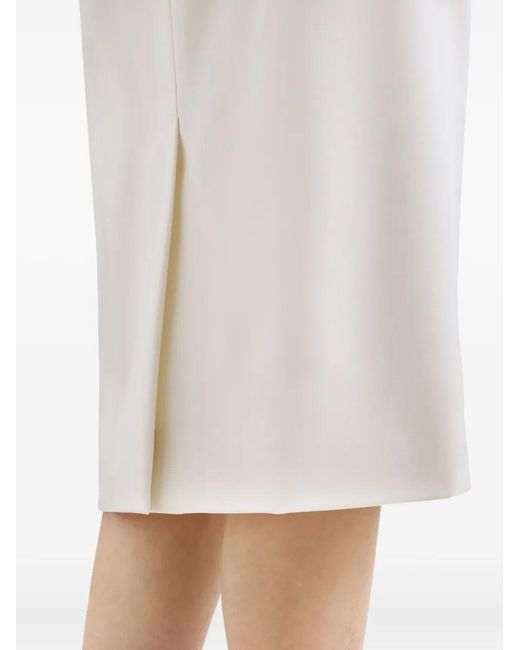 Dolce & Gabbana White Midi Pencil Skirt