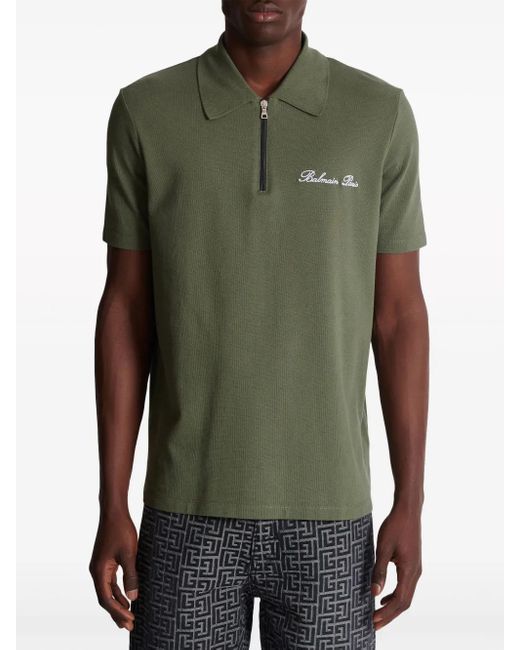 Balmain Green Polo Shirts for men