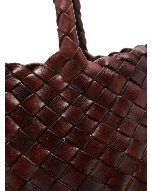 Borsa Tote Santa Croce di Dragon Diffusion in Brown