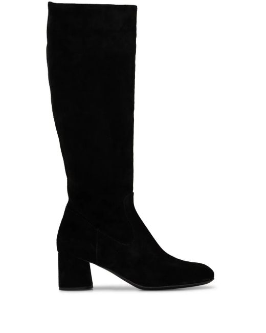 Agl Attilio Giusti Leombruni Black Lorette 50Mm Knee-High Boots