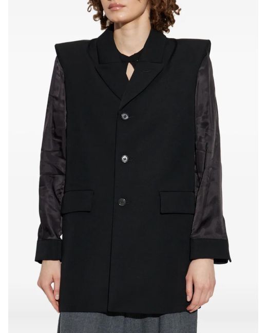 Noir Kei Ninomiya Black Panelled Blazer