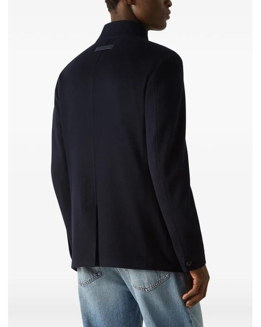 Zegna Blue Oasi-Cashmere Il Conte Jacket for men