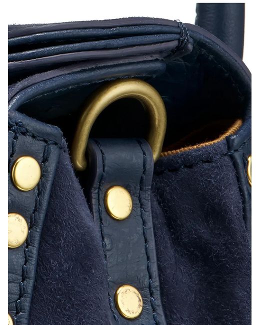Zanellato Blue Baby Dotta Stud-Embellished Tote Bag
