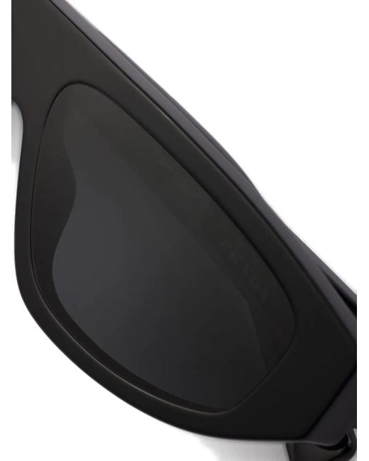Prada Black Geometric-Frame Sunglasses for men
