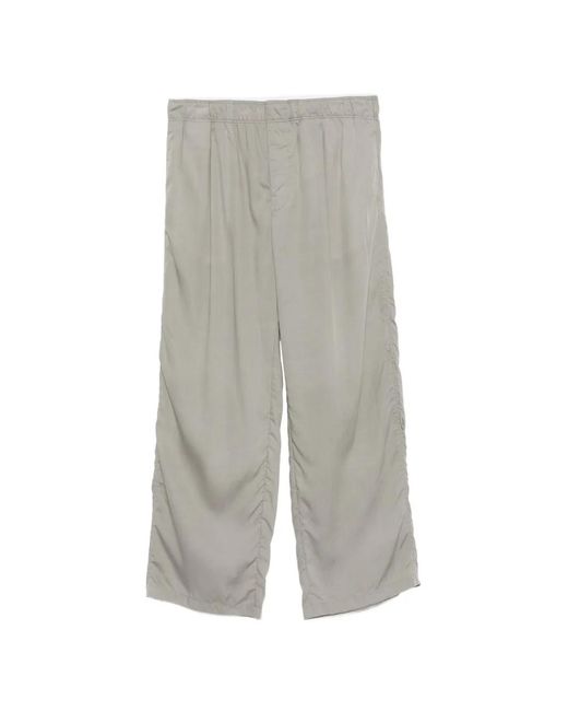 Our Legacy Gray Pantalon Plissé À Taille Élastique for men