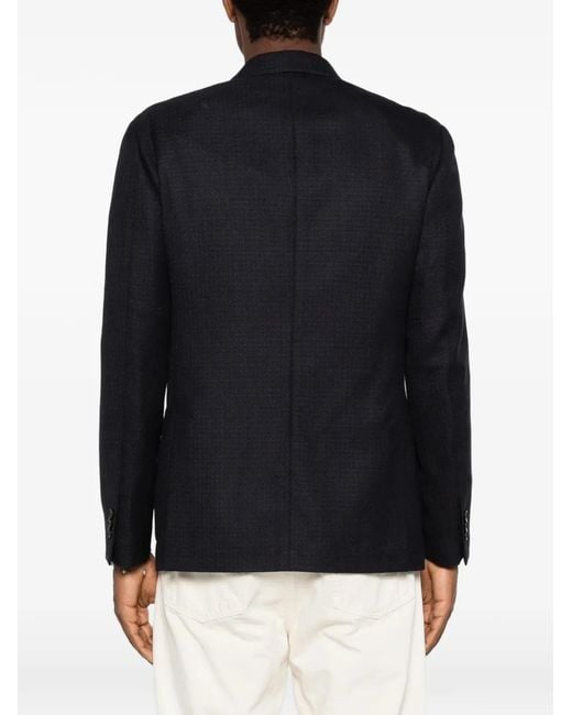 Lardini Blue Pin-Lapel Blazer for men