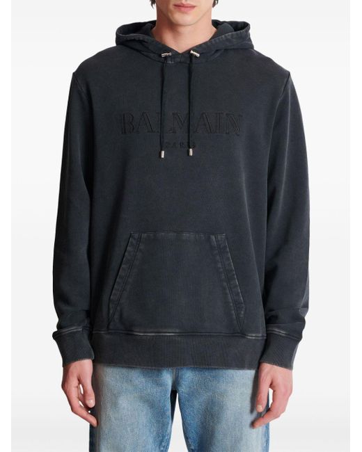 Balmain Black Logo Sweatshirt for men