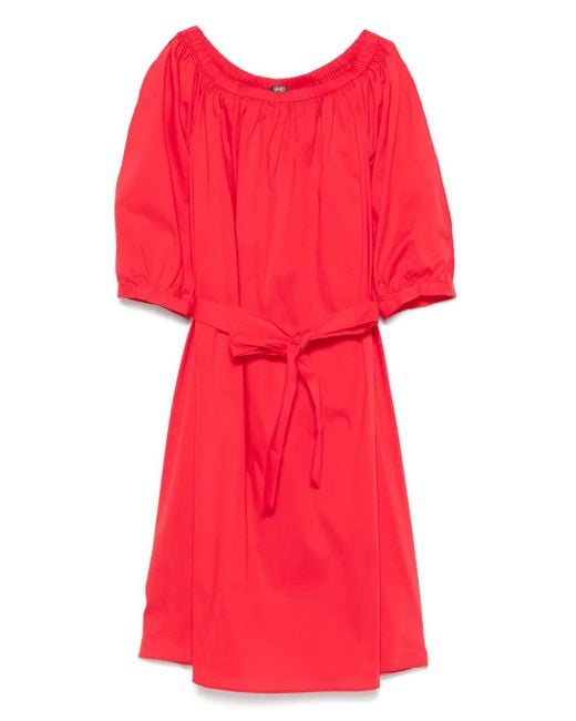 Liu Jo Red Popeline-Minikleid
