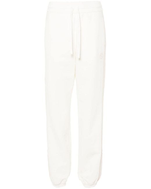 Pantalones de chándal con parche Interlocking G Gucci de color White