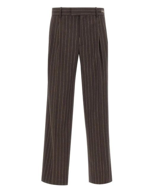 Drole de Monsieur Bundfaltenhose mit Nadelstreifen in Gray für Herren