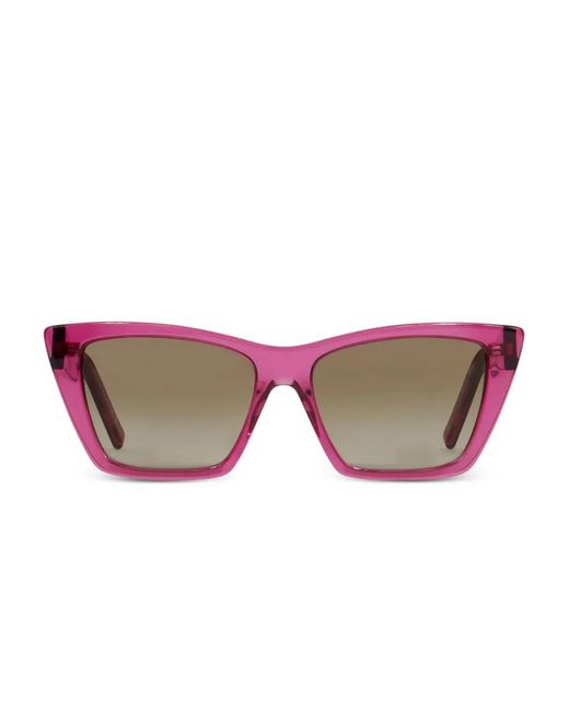 Saint Laurent Pink Sl 276 Mica Square-Frame Sunglasses