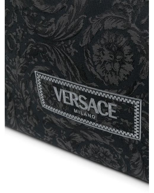 Versace Black Baroque Athena Tote Bag