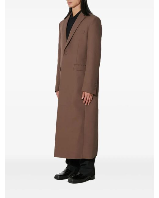 424 Brown Single-Breasted Coat for men