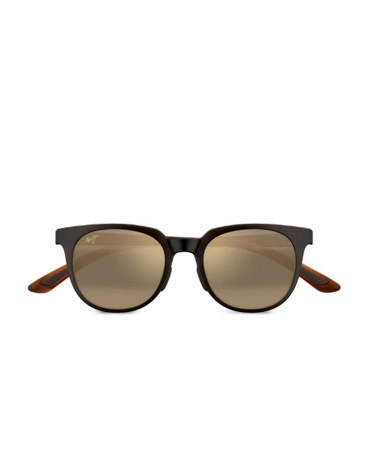 Maui Jim Brown Round Gradient-Temples Sunglasses