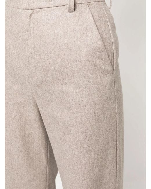 ANDAMANE Natural Tailored Wide-Leg Trousers