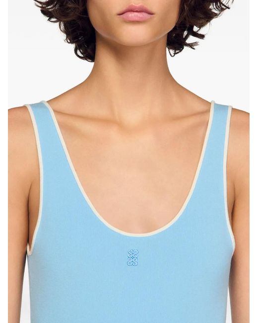 Sandro Blue Knitted Bodysuit