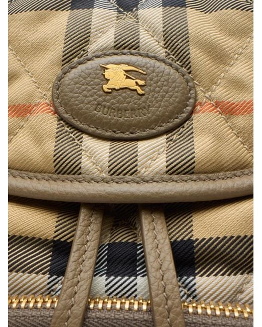 Horseshoe Mini Backpack-Donna di Burberry in Natural