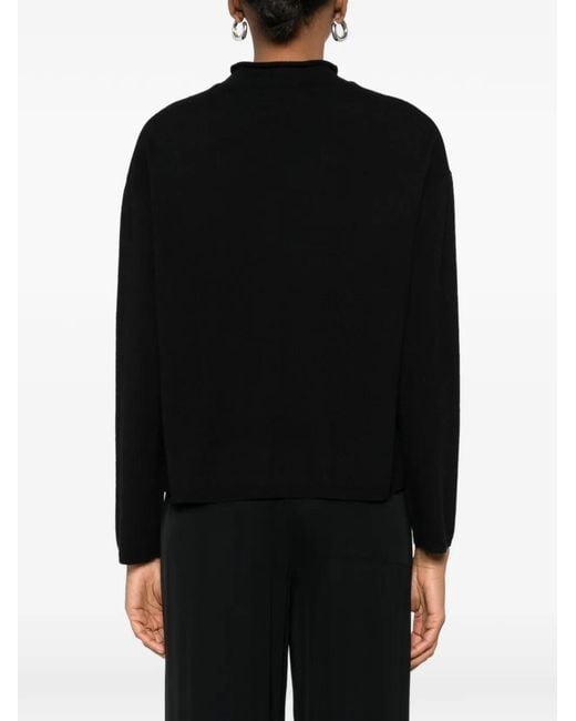 Marc O' Polo Black Mock-Neck Sweater