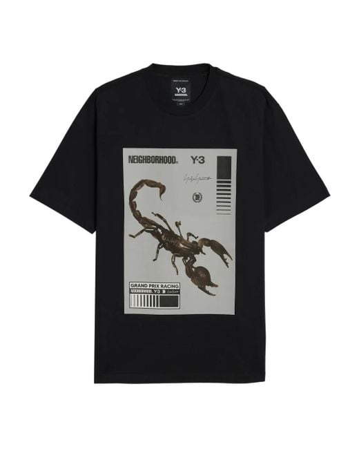 Y-3 Black Nbdh Gfx Tee for men