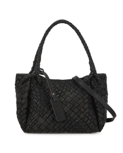 Borsa A Spalla di VISONA in Black