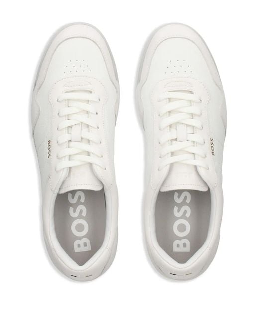 Boss White Titanium Sneakers for men