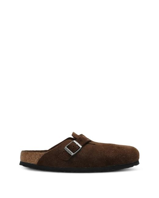 Birkenstock Brown Boston Buckle-Fastening Sandals