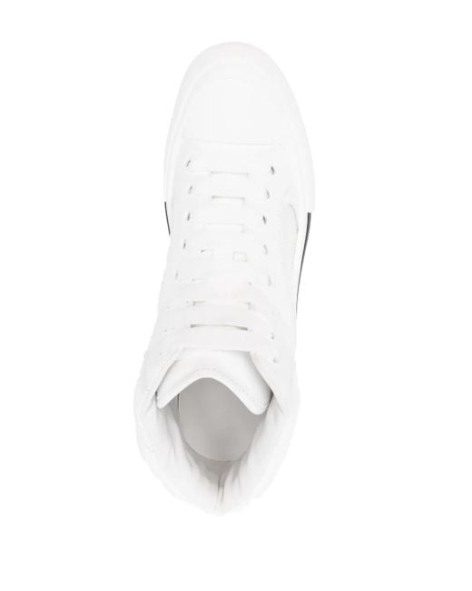 Baskets À Broderies Seal Alexander McQueen pour homme en coloris White