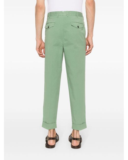 Pantalones con corte slim PT Torino de hombre de color Green