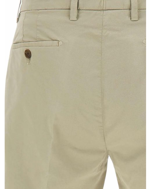 Briglia 1949 White Turn-Up-Hem Shorts for men