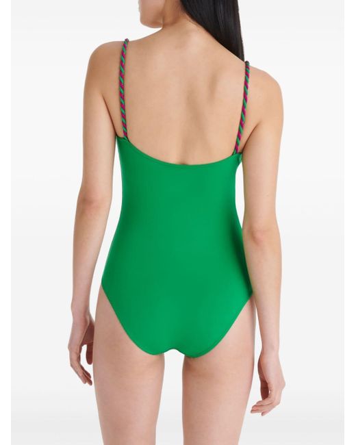 Eres Green Carnaval Twisted-straps Swimsuit